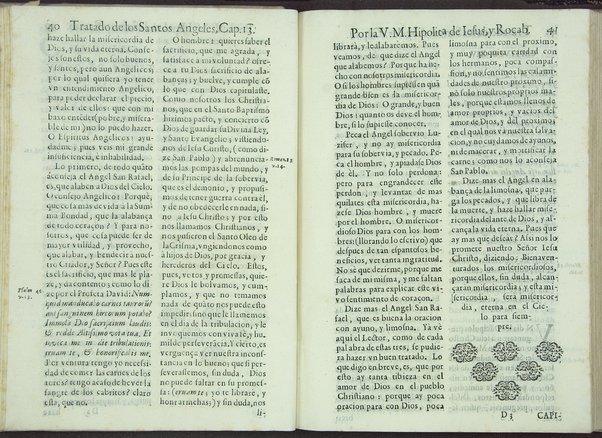 Tratado de los santos angeles en que se explican, y ponderan las calidades, excelencias, y ministerios, que para con los hombres exercitan aquellos celestiales espiritus. Qur compuso ... Hipolita de Iesus, y Rocaberti. ... En Valencia : por Manuel Gomez, 1683