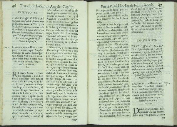 Tratado de los santos angeles en que se explican, y ponderan las calidades, excelencias, y ministerios, que para con los hombres exercitan aquellos celestiales espiritus. Qur compuso ... Hipolita de Iesus, y Rocaberti. ... En Valencia : por Manuel Gomez, 1683