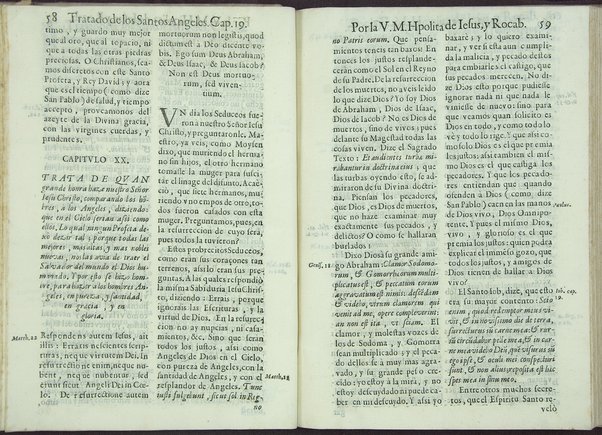 Tratado de los santos angeles en que se explican, y ponderan las calidades, excelencias, y ministerios, que para con los hombres exercitan aquellos celestiales espiritus. Qur compuso ... Hipolita de Iesus, y Rocaberti. ... En Valencia : por Manuel Gomez, 1683