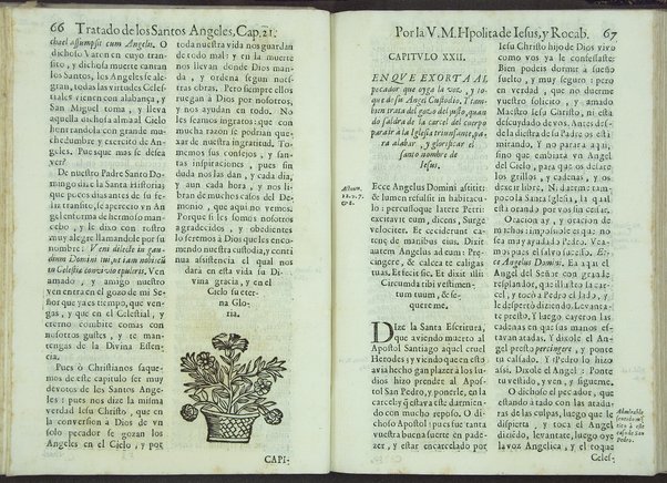 Tratado de los santos angeles en que se explican, y ponderan las calidades, excelencias, y ministerios, que para con los hombres exercitan aquellos celestiales espiritus. Qur compuso ... Hipolita de Iesus, y Rocaberti. ... En Valencia : por Manuel Gomez, 1683