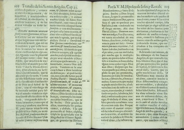 Tratado de los santos angeles en que se explican, y ponderan las calidades, excelencias, y ministerios, que para con los hombres exercitan aquellos celestiales espiritus. Qur compuso ... Hipolita de Iesus, y Rocaberti. ... En Valencia : por Manuel Gomez, 1683