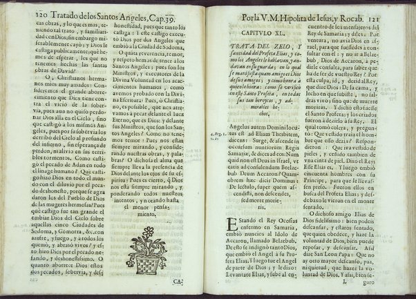 Tratado de los santos angeles en que se explican, y ponderan las calidades, excelencias, y ministerios, que para con los hombres exercitan aquellos celestiales espiritus. Qur compuso ... Hipolita de Iesus, y Rocaberti. ... En Valencia : por Manuel Gomez, 1683