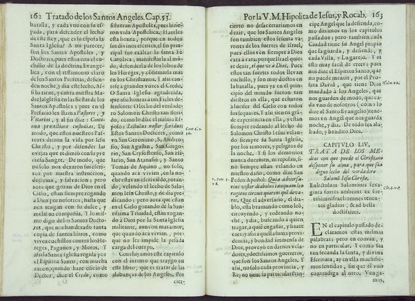 Tratado de los santos angeles en que se explican, y ponderan las calidades, excelencias, y ministerios, que para con los hombres exercitan aquellos celestiales espiritus. Qur compuso ... Hipolita de Iesus, y Rocaberti. ... En Valencia : por Manuel Gomez, 1683