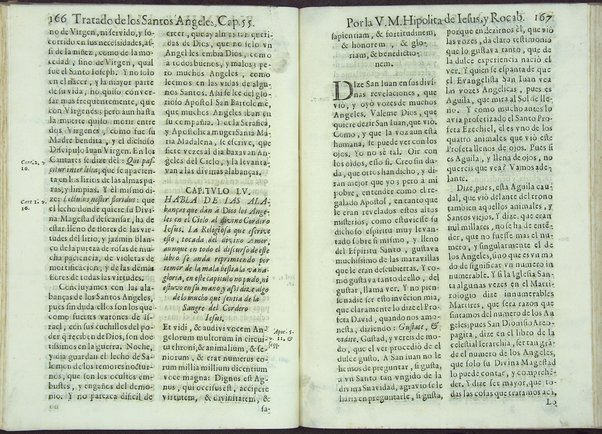 Tratado de los santos angeles en que se explican, y ponderan las calidades, excelencias, y ministerios, que para con los hombres exercitan aquellos celestiales espiritus. Qur compuso ... Hipolita de Iesus, y Rocaberti. ... En Valencia : por Manuel Gomez, 1683