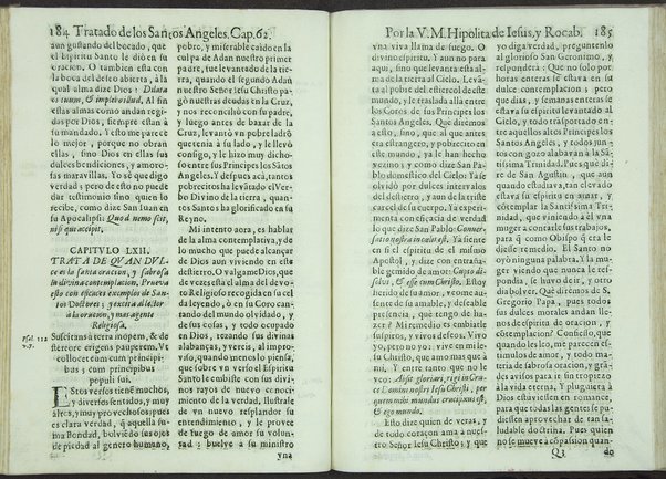 Tratado de los santos angeles en que se explican, y ponderan las calidades, excelencias, y ministerios, que para con los hombres exercitan aquellos celestiales espiritus. Qur compuso ... Hipolita de Iesus, y Rocaberti. ... En Valencia : por Manuel Gomez, 1683