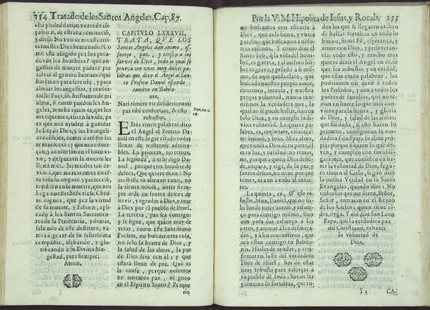 Tratado de los santos angeles en que se explican, y ponderan las calidades, excelencias, y ministerios, que para con los hombres exercitan aquellos celestiales espiritus. Qur compuso ... Hipolita de Iesus, y Rocaberti. ... En Valencia : por Manuel Gomez, 1683