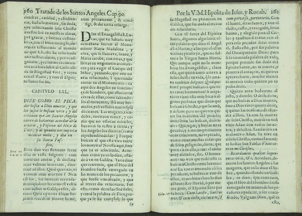 Tratado de los santos angeles en que se explican, y ponderan las calidades, excelencias, y ministerios, que para con los hombres exercitan aquellos celestiales espiritus. Qur compuso ... Hipolita de Iesus, y Rocaberti. ... En Valencia : por Manuel Gomez, 1683