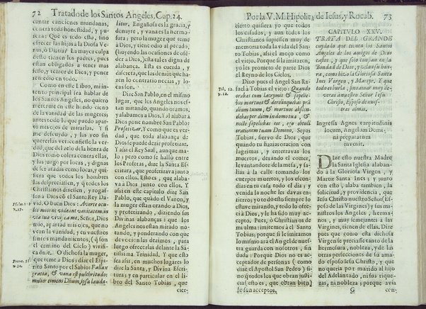 Tratado de los santos angeles en que se explican, y ponderan las calidades, excelencias, y ministerios, que para con los hombres exercitan aquellos celestiales espiritus. Qur compuso ... Hipolita de Iesus, y Rocaberti. ... En Valencia : por Manuel Gomez, 1683