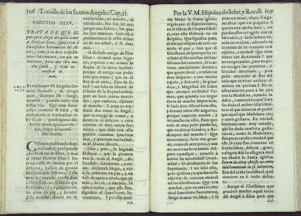 Tratado de los santos angeles en que se explican, y ponderan las calidades, excelencias, y ministerios, que para con los hombres exercitan aquellos celestiales espiritus. Qur compuso ... Hipolita de Iesus, y Rocaberti. ... En Valencia : por Manuel Gomez, 1683