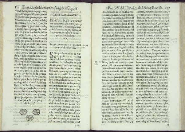 Tratado de los santos angeles en que se explican, y ponderan las calidades, excelencias, y ministerios, que para con los hombres exercitan aquellos celestiales espiritus. Qur compuso ... Hipolita de Iesus, y Rocaberti. ... En Valencia : por Manuel Gomez, 1683