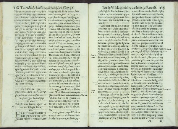 Tratado de los santos angeles en que se explican, y ponderan las calidades, excelencias, y ministerios, que para con los hombres exercitan aquellos celestiales espiritus. Qur compuso ... Hipolita de Iesus, y Rocaberti. ... En Valencia : por Manuel Gomez, 1683