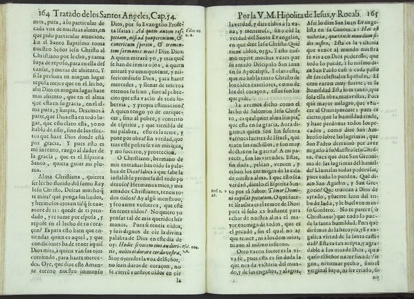 Tratado de los santos angeles en que se explican, y ponderan las calidades, excelencias, y ministerios, que para con los hombres exercitan aquellos celestiales espiritus. Qur compuso ... Hipolita de Iesus, y Rocaberti. ... En Valencia : por Manuel Gomez, 1683