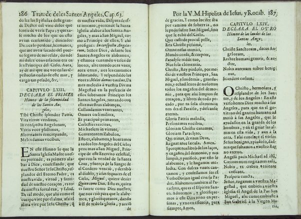 Tratado de los santos angeles en que se explican, y ponderan las calidades, excelencias, y ministerios, que para con los hombres exercitan aquellos celestiales espiritus. Qur compuso ... Hipolita de Iesus, y Rocaberti. ... En Valencia : por Manuel Gomez, 1683