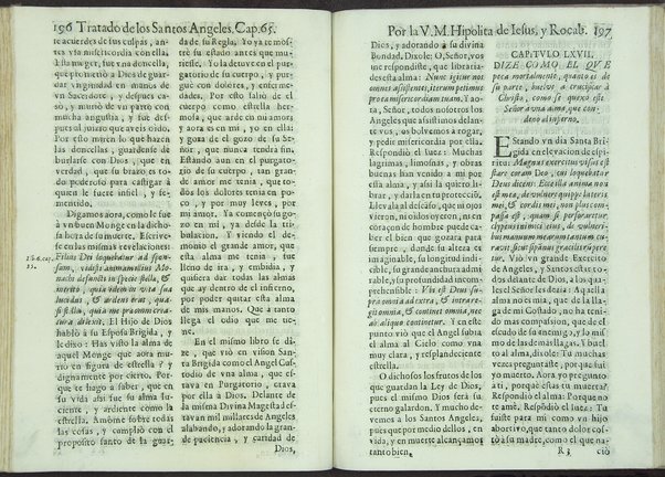 Tratado de los santos angeles en que se explican, y ponderan las calidades, excelencias, y ministerios, que para con los hombres exercitan aquellos celestiales espiritus. Qur compuso ... Hipolita de Iesus, y Rocaberti. ... En Valencia : por Manuel Gomez, 1683