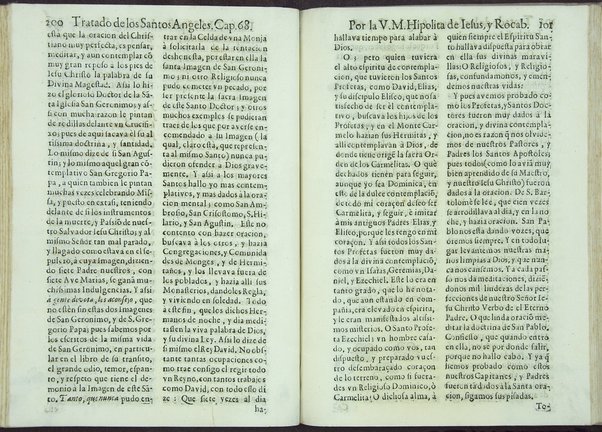 Tratado de los santos angeles en que se explican, y ponderan las calidades, excelencias, y ministerios, que para con los hombres exercitan aquellos celestiales espiritus. Qur compuso ... Hipolita de Iesus, y Rocaberti. ... En Valencia : por Manuel Gomez, 1683