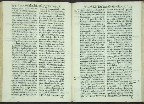 Tratado de los santos angeles en que se explican, y ponderan las calidades, excelencias, y ministerios, que para con los hombres exercitan aquellos celestiales espiritus. Qur compuso ... Hipolita de Iesus, y Rocaberti. ... En Valencia : por Manuel Gomez, 1683