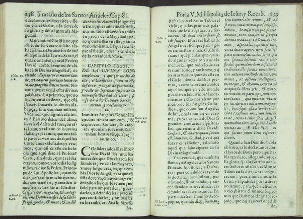 Tratado de los santos angeles en que se explican, y ponderan las calidades, excelencias, y ministerios, que para con los hombres exercitan aquellos celestiales espiritus. Qur compuso ... Hipolita de Iesus, y Rocaberti. ... En Valencia : por Manuel Gomez, 1683