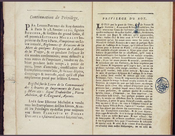 [Relations de la mort de quelques religieux de l'abbaye de la Trappe. Premiere partie [-quatrieme]] 1