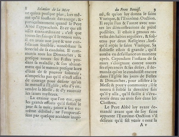 [Relations de la mort de quelques religieux de l'abbaye de la Trappe. Premiere partie [-quatrieme]] 1