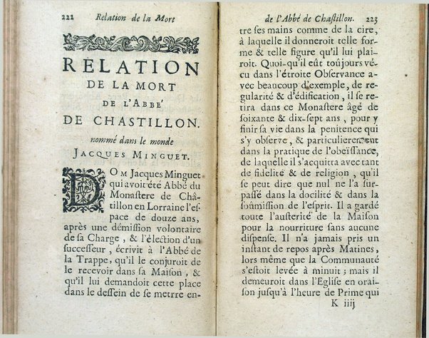 [Relations de la mort de quelques religieux de l'abbaye de la Trappe. Premiere partie [-quatrieme]] 1