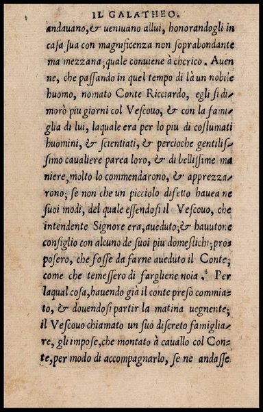 Il galatheo di m. Giouanni della Casa. Nel quale sotto la persona d'vn vecchio idiota ammaestrante vn suo giouanetto, si ragiona. De modi, che si debbono ò tenere, ò schifare nella commune conuersatione