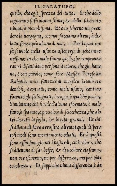 Il galatheo di m. Giouanni della Casa. Nel quale sotto la persona d'vn vecchio idiota ammaestrante vn suo giouanetto, si ragiona. De modi, che si debbono ò tenere, ò schifare nella commune conuersatione