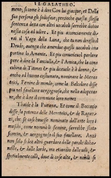 Il galatheo di m. Giouanni della Casa. Nel quale sotto la persona d'vn vecchio idiota ammaestrante vn suo giouanetto, si ragiona. De modi, che si debbono ò tenere, ò schifare nella commune conuersatione