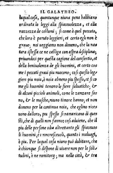 Il galatheo di m. Giouanni della Casa. Nel quale sotto la persona d'vn vecchio idiota ammaestrante vn suo giouanetto, si ragiona. De modi, che si debbono ò tenere, ò schifare nella commune conuersatione