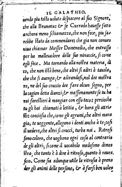 Il galatheo di m. Giouanni della Casa. Nel quale sotto la persona d'vn vecchio idiota ammaestrante vn suo giouanetto, si ragiona. De modi, che si debbono ò tenere, ò schifare nella commune conuersatione