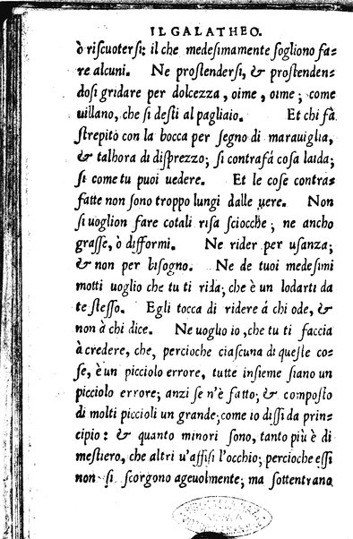 Il galatheo di m. Giouanni della Casa. Nel quale sotto la persona d'vn vecchio idiota ammaestrante vn suo giouanetto, si ragiona. De modi, che si debbono ò tenere, ò schifare nella commune conuersatione