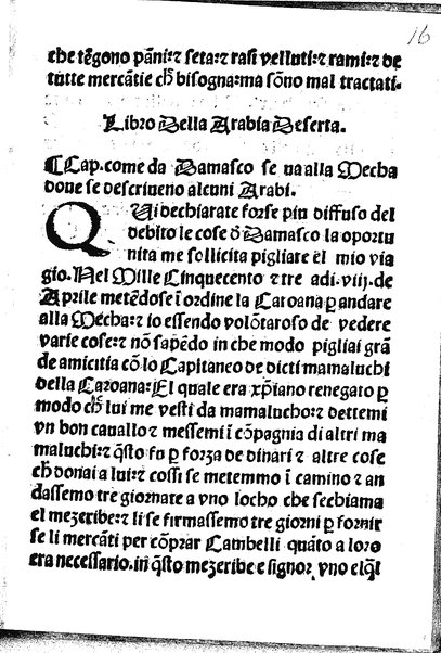 Itinerario. de Ludouico de Varthema bolognese nello egypto nella Suria: nella Arabia deserta & felice nella Persia nella India & nella Ethiopia la fede: el viuere & costumi de tutte le ... prouincie