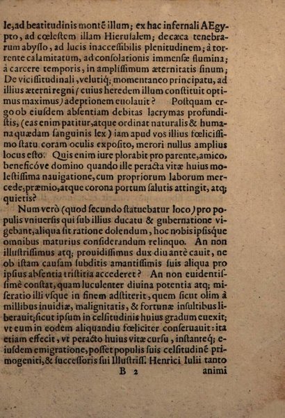 Oratio consolatoria Iordani Bruni Nolani Itali d. habita in illustri celeberrimaque Academia Iulia. In fine solemnissimarum exequiarum in obitum ... Principis Iulij, ducis Brunsuicensium, Lunæburgensium, & c. Prima mensi Iulij anni 1589