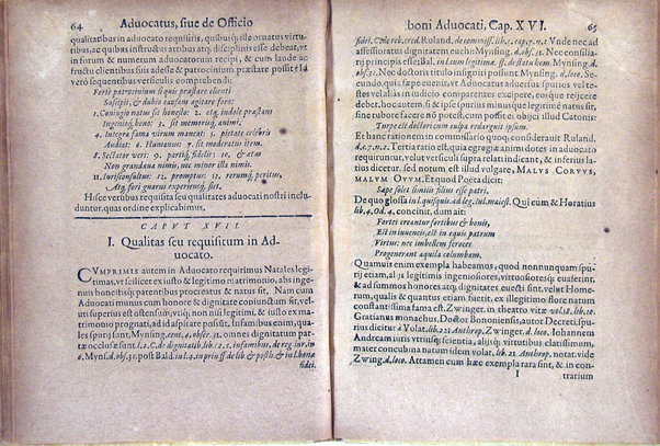 Advocatus, sive De qualitatibus et officio boni advocati: relectio L. Advocati. 14. C. de advocat. divers. Iudic. Autore Barptolomaeo Agricola Baucomio J.U.D