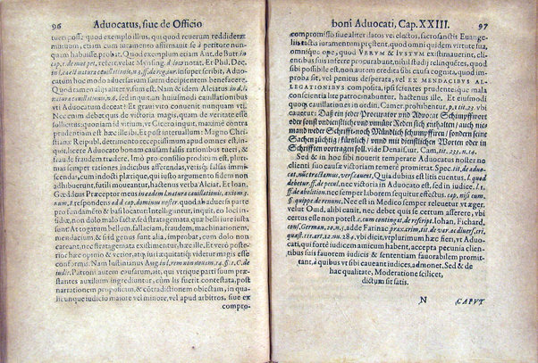 Advocatus, sive De qualitatibus et officio boni advocati: relectio L. Advocati. 14. C. de advocat. divers. Iudic. Autore Barptolomaeo Agricola Baucomio J.U.D