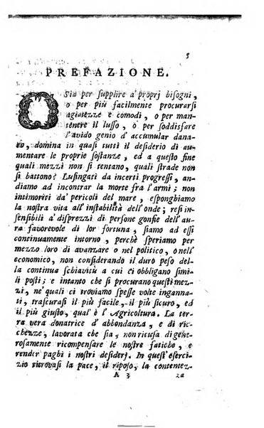 [Dizionario di agricoltura, nel quale si contiene la coltura, e conservazione de' diversi prodotti riguardanti le terre seminative, i prati, i boschi, le vigne, ed i giardini. Come pure il governo de' bestiami, de' colombi, de polii, dell'api, de' bachi da seta, le loro malattie, ed i loro rispettivi rimedj ... Da sicure osservazioni raccolto da Ignazio Ronconi fiorentino ... Tomo 1-[2]. - In Venezia : per Francesco Sansoni, 1771] 1