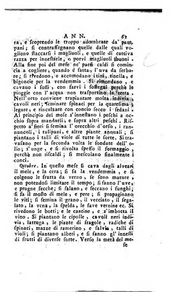 [Dizionario di agricoltura, nel quale si contiene la coltura, e conservazione de' diversi prodotti riguardanti le terre seminative, i prati, i boschi, le vigne, ed i giardini. Come pure il governo de' bestiami, de' colombi, de polii, dell'api, de' bachi da seta, le loro malattie, ed i loro rispettivi rimedj ... Da sicure osservazioni raccolto da Ignazio Ronconi fiorentino ... Tomo 1-[2]. - In Venezia : per Francesco Sansoni, 1771] 1