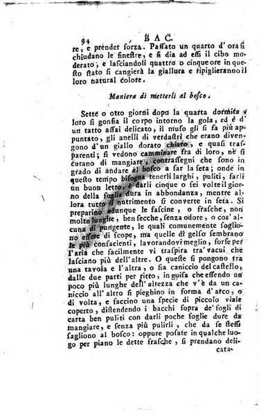 [Dizionario di agricoltura, nel quale si contiene la coltura, e conservazione de' diversi prodotti riguardanti le terre seminative, i prati, i boschi, le vigne, ed i giardini. Come pure il governo de' bestiami, de' colombi, de polii, dell'api, de' bachi da seta, le loro malattie, ed i loro rispettivi rimedj ... Da sicure osservazioni raccolto da Ignazio Ronconi fiorentino ... Tomo 1-[2]. - In Venezia : per Francesco Sansoni, 1771] 1