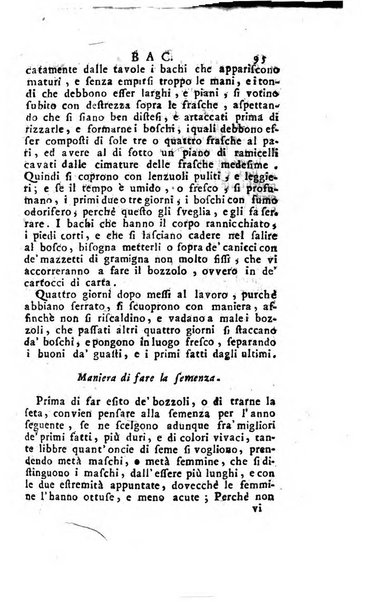 [Dizionario di agricoltura, nel quale si contiene la coltura, e conservazione de' diversi prodotti riguardanti le terre seminative, i prati, i boschi, le vigne, ed i giardini. Come pure il governo de' bestiami, de' colombi, de polii, dell'api, de' bachi da seta, le loro malattie, ed i loro rispettivi rimedj ... Da sicure osservazioni raccolto da Ignazio Ronconi fiorentino ... Tomo 1-[2]. - In Venezia : per Francesco Sansoni, 1771] 1