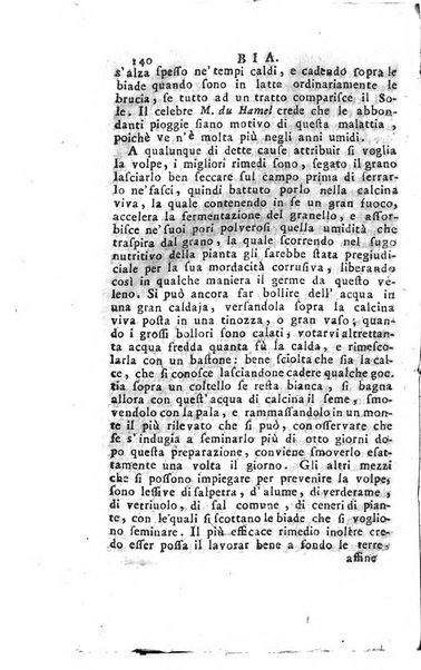 [Dizionario di agricoltura, nel quale si contiene la coltura, e conservazione de' diversi prodotti riguardanti le terre seminative, i prati, i boschi, le vigne, ed i giardini. Come pure il governo de' bestiami, de' colombi, de polii, dell'api, de' bachi da seta, le loro malattie, ed i loro rispettivi rimedj ... Da sicure osservazioni raccolto da Ignazio Ronconi fiorentino ... Tomo 1-[2]. - In Venezia : per Francesco Sansoni, 1771] 1