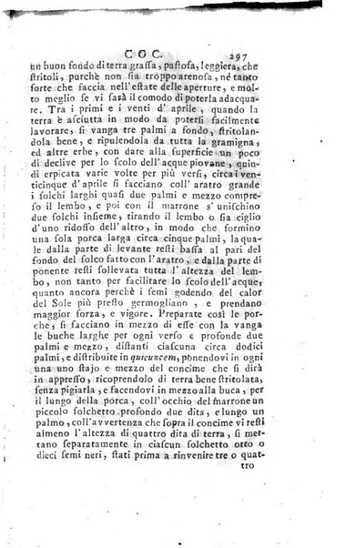 [Dizionario di agricoltura, nel quale si contiene la coltura, e conservazione de' diversi prodotti riguardanti le terre seminative, i prati, i boschi, le vigne, ed i giardini. Come pure il governo de' bestiami, de' colombi, de polii, dell'api, de' bachi da seta, le loro malattie, ed i loro rispettivi rimedj ... Da sicure osservazioni raccolto da Ignazio Ronconi fiorentino ... Tomo 1-[2]. - In Venezia : per Francesco Sansoni, 1771] 1