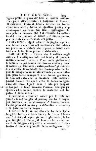 [Dizionario di agricoltura, nel quale si contiene la coltura, e conservazione de' diversi prodotti riguardanti le terre seminative, i prati, i boschi, le vigne, ed i giardini. Come pure il governo de' bestiami, de' colombi, de polii, dell'api, de' bachi da seta, le loro malattie, ed i loro rispettivi rimedj ... Da sicure osservazioni raccolto da Ignazio Ronconi fiorentino ... Tomo 1-[2]. - In Venezia : per Francesco Sansoni, 1771] 1