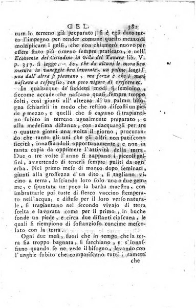 [Dizionario di agricoltura, nel quale si contiene la coltura, e conservazione de' diversi prodotti riguardanti le terre seminative, i prati, i boschi, le vigne, ed i giardini. Come pure il governo de' bestiami, de' colombi, de polii, dell'api, de' bachi da seta, le loro malattie, ed i loro rispettivi rimedj ... Da sicure osservazioni raccolto da Ignazio Ronconi fiorentino ... Tomo 1-[2]. - In Venezia : per Francesco Sansoni, 1771] 1