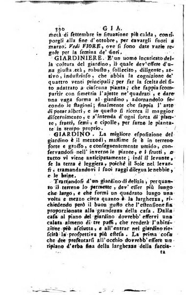 [Dizionario di agricoltura, nel quale si contiene la coltura, e conservazione de' diversi prodotti riguardanti le terre seminative, i prati, i boschi, le vigne, ed i giardini. Come pure il governo de' bestiami, de' colombi, de polii, dell'api, de' bachi da seta, le loro malattie, ed i loro rispettivi rimedj ... Da sicure osservazioni raccolto da Ignazio Ronconi fiorentino ... Tomo 1-[2]. - In Venezia : per Francesco Sansoni, 1771] 1