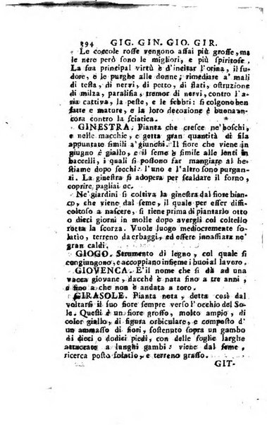 [Dizionario di agricoltura, nel quale si contiene la coltura, e conservazione de' diversi prodotti riguardanti le terre seminative, i prati, i boschi, le vigne, ed i giardini. Come pure il governo de' bestiami, de' colombi, de polii, dell'api, de' bachi da seta, le loro malattie, ed i loro rispettivi rimedj ... Da sicure osservazioni raccolto da Ignazio Ronconi fiorentino ... Tomo 1-[2]. - In Venezia : per Francesco Sansoni, 1771] 1