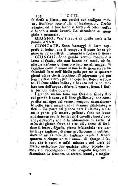 [Dizionario di agricoltura, nel quale si contiene la coltura, e conservazione de' diversi prodotti riguardanti le terre seminative, i prati, i boschi, le vigne, ed i giardini. Come pure il governo de' bestiami, de' colombi, de polii, dell'api, de' bachi da seta, le loro malattie, ed i loro rispettivi rimedj ... Da sicure osservazioni raccolto da Ignazio Ronconi fiorentino ... Tomo 1-[2]. - In Venezia : per Francesco Sansoni, 1771] 1