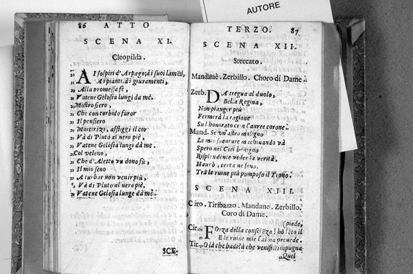 Il Ciro drama per musica del signor Giulio Cesare Sorentino napolitano. Con prologo; aggiunte, mutationi, & aggiustamenti all'vso di questa città fatte da altro soggetto con permissione dell'autore. Arrichite poi dalla sempre ammirabile musica del sig. Francesco Caualli. ..