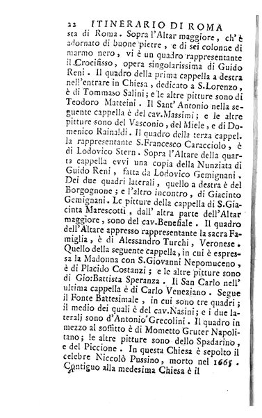 [Itinerario istruttivo di Roma antica e moderna ovvero Descrizione generale dei monumenti antichi e moderni, e delle opere le più insigni di pittura, scultura, ed architettura di quest'alma città e delle sue adjacenze di Mariano Vasi romano Accademico etrusco di Cortona tomo primo [-secondo]] 1