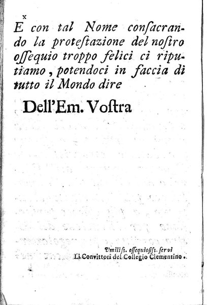 L'Oreste tragedia di monsignor Giovanni Rucellai rappresentata nel Collegio Clementino nelle vacanze del Carnovale dell'anno 1726. Consacrata all'eminentissimo, e reverendissimo principe, il signor cardinale Benedetto Pamfilio, protettore del Collegio Clementino