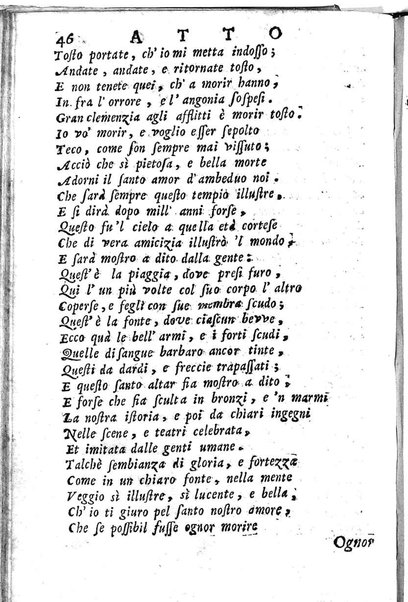 L'Oreste tragedia di monsignor Giovanni Rucellai rappresentata nel Collegio Clementino nelle vacanze del Carnovale dell'anno 1726. Consacrata all'eminentissimo, e reverendissimo principe, il signor cardinale Benedetto Pamfilio, protettore del Collegio Clementino