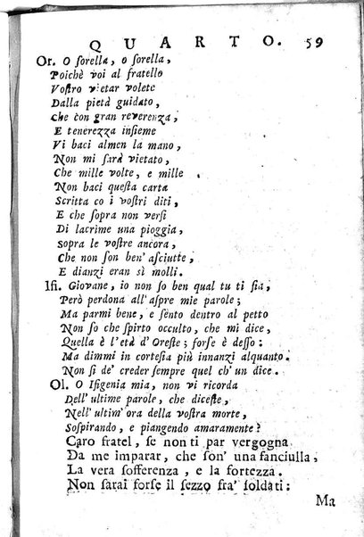 L'Oreste tragedia di monsignor Giovanni Rucellai rappresentata nel Collegio Clementino nelle vacanze del Carnovale dell'anno 1726. Consacrata all'eminentissimo, e reverendissimo principe, il signor cardinale Benedetto Pamfilio, protettore del Collegio Clementino